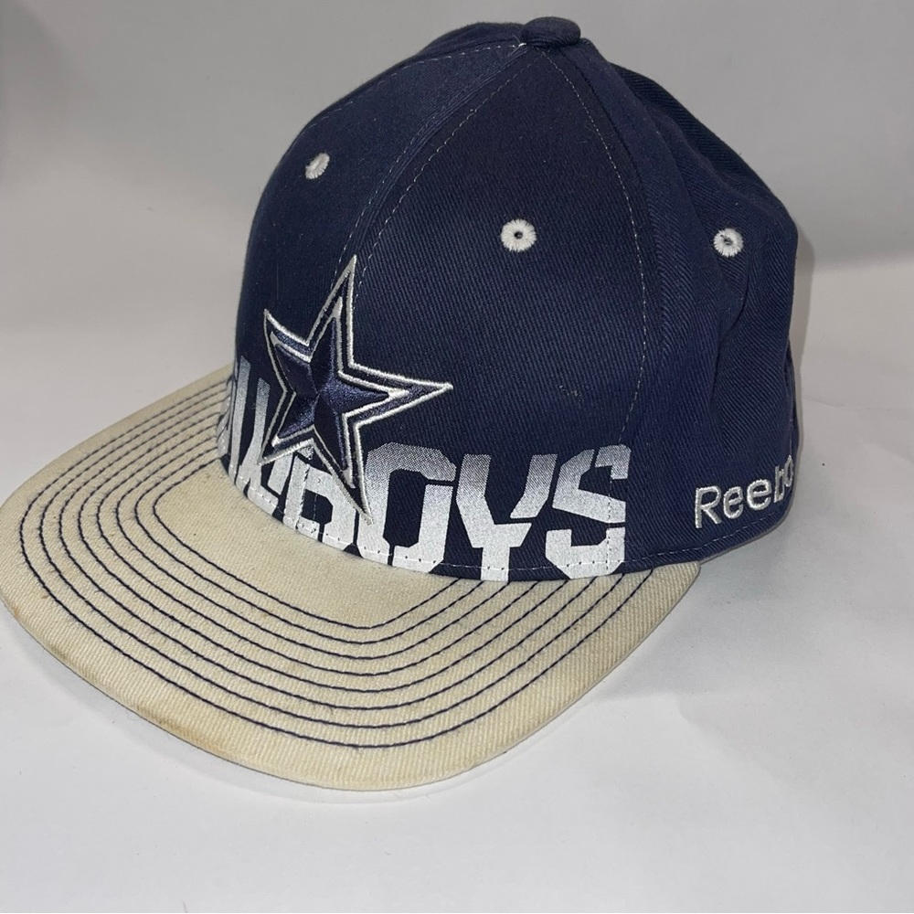 Mens Dallas Cowboys Reebok NFL football‎ baseball hat cap flat bill small med